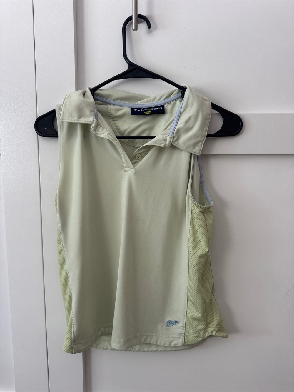 Girls' Light Green Sleeveless golf Polo